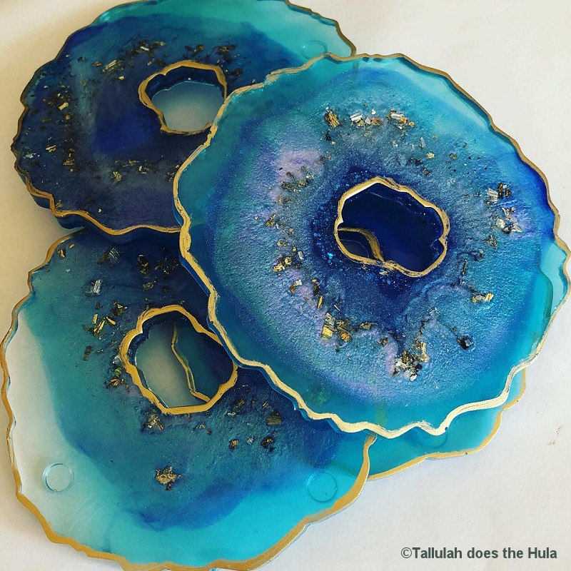 Geode coasters by Talulla does the Hula - UltraCast