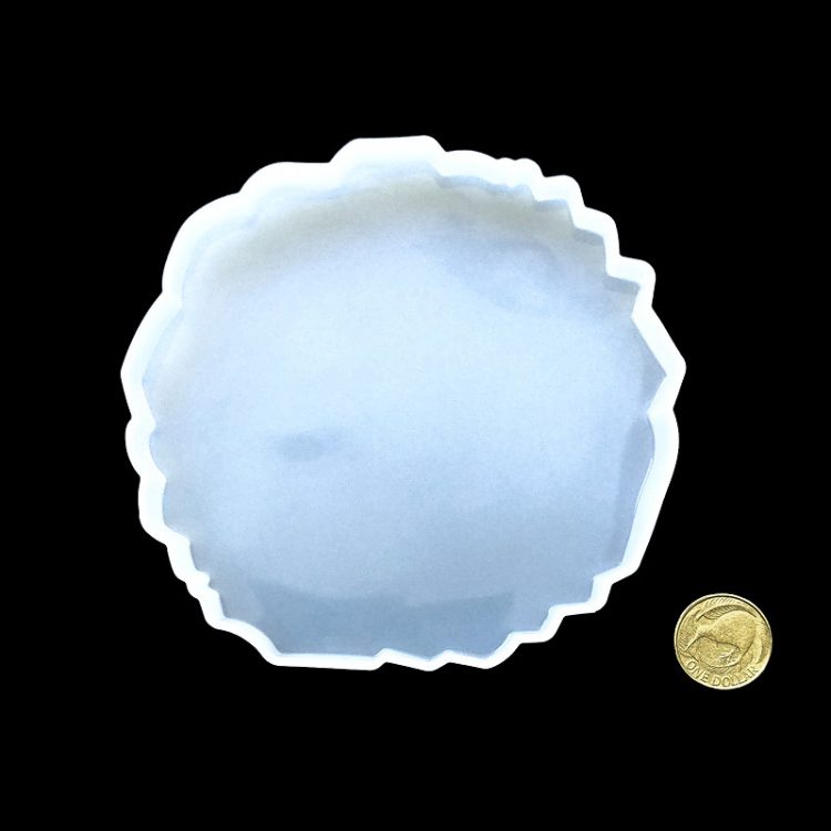 Geode Wave edge coaster silicone mould